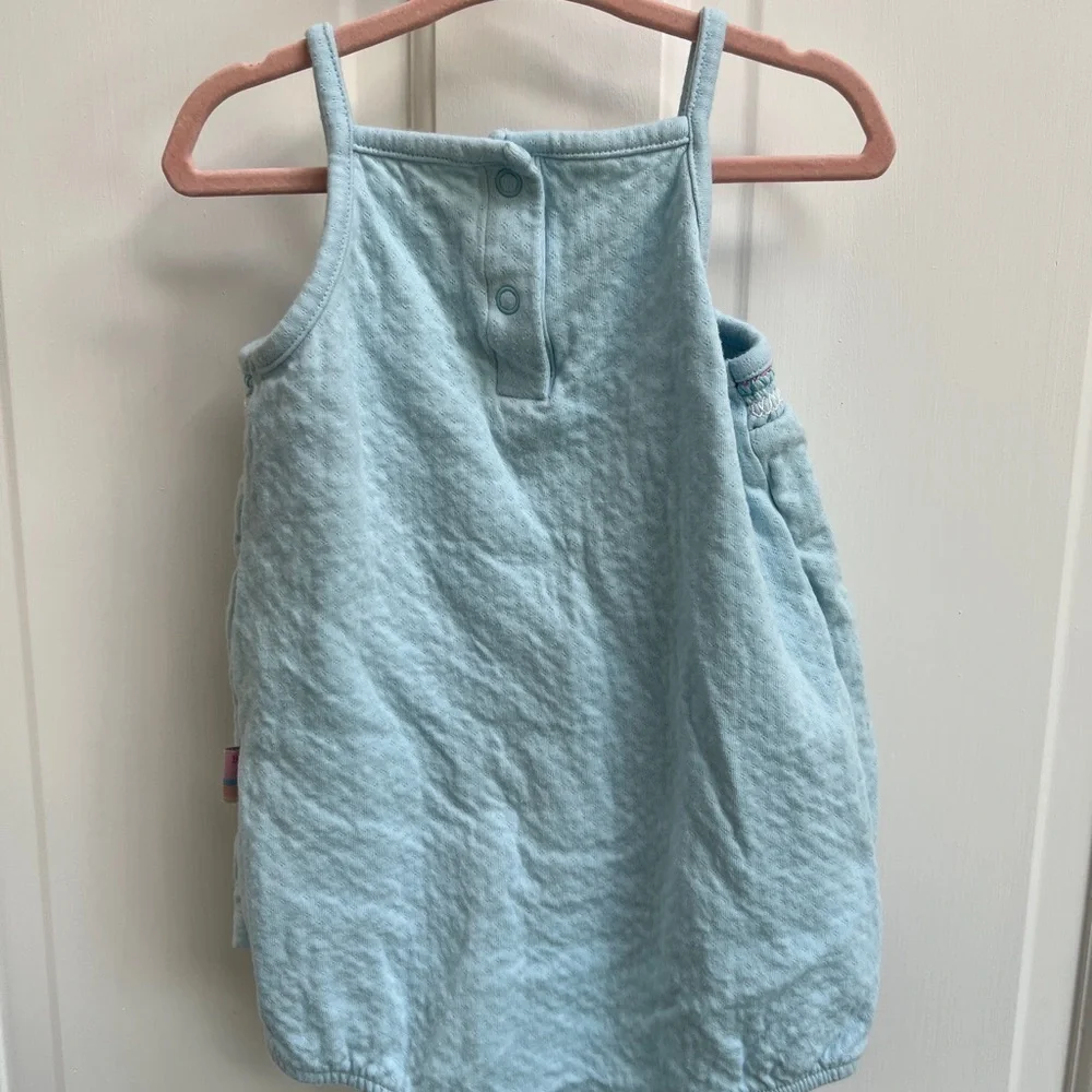 Carter’s 24M Light Blue Fish Tank Top with Button Enclosure